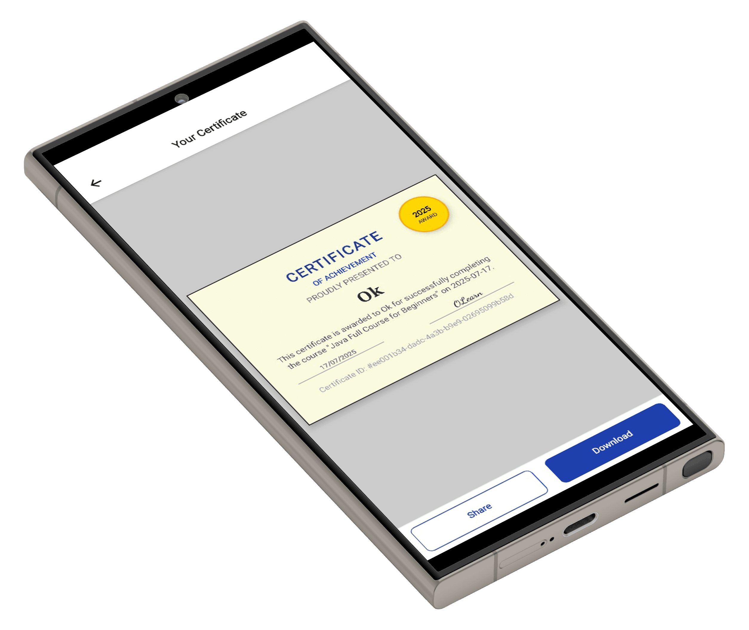 Earn Verified Certificates